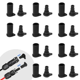 Witproton Solar Panel Connector Caps 10 Pairs, IP67 Weather Male and Female Cap Dust Plugs for Solar PV Connectors