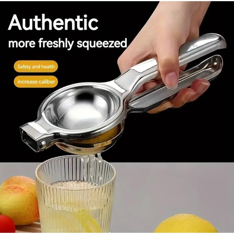 Manual Citrus Juicer, Stainless Steel Lemon Squeezer, Heavy Duty Hand