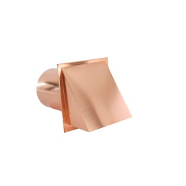 FAMCO Copper Hooded Wall Vent With Damper, Dryer Vent Outlet Used For Air Exhaust Applications