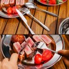 Odoland Camping Cutlery Set - Stainless Steel Tableware Mess Kit