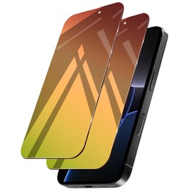 Ivachell 2 Pack for iPhone 16 Pro Privacy Screen Protector Tempered Glass for iPhone16Pro 6.3inch Anti-Spy Private Glass Film Anti-Blue Light No Bubble Anti-Scratch Gradient Green