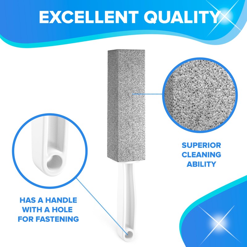 DISIWENE Pumice Cleaning Stone with Handle Toilet Bowl Cleaner Hard