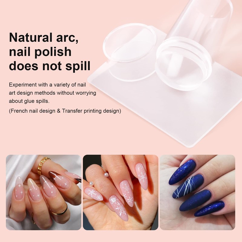 SAGEBIO Christmas Nail Stamping Kit – Silicone Nail Art Stamper