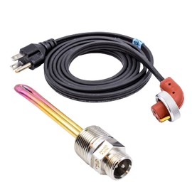 Zerostart 8605556 Heavy Duty Engine Block Immersion Heater for Caterpillar, Detroit Diesel, International/Navistar and Perkins Engines, 1" NPT Thread | 120 Volts | 1500 Watts