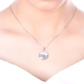 FJ 925 Sterling Silver Duck Necklace Pendant for Women