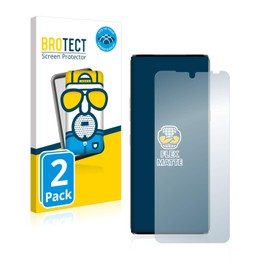 BROTECT Full Cover Protective Film Matt for LG Velvet (Pack of 2) - Full Screen Screen Protector Film, 3D Curved, Anti-Reflection