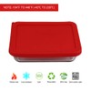 Sophico 3 Cup Rectangle Silicone Storage Cover Lids Replacement for