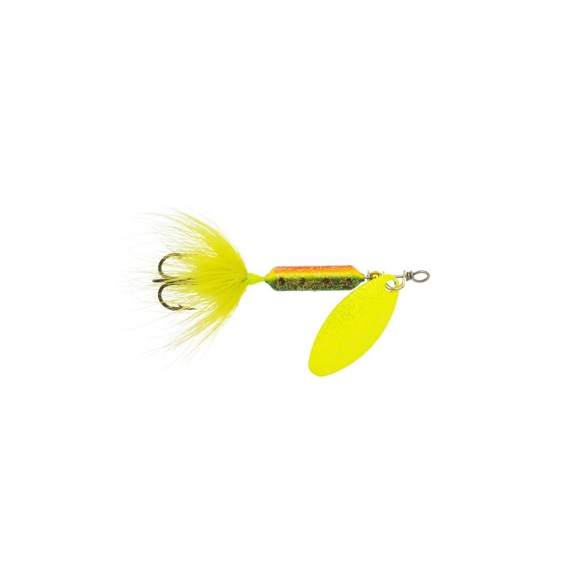 Yakima Bait Wordens Original Rooster Tail Spinner Lure, Glitter Fire