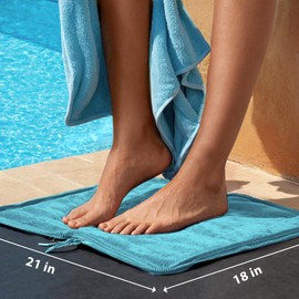 ULTAC Wet Bag, Wet Dry Bag, Wet bag for swimsuit,Travel, Beach, Pool, Diapers, Dirty Yoga Gym Clothes, Waterproof Embedded Towel Wet Bag(Fleece)-Leakproof Wet Clothes Bag, Beach Travel Essentials