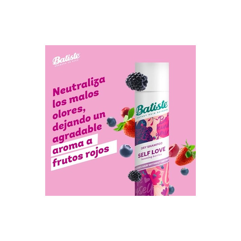 Batiste Shampoo en Seco Self Love con Frutos Rojos 200