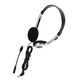GRIRIW Wired Headphones Over-Ear Retro Style for Students Comfortable Portable School Library Headphones