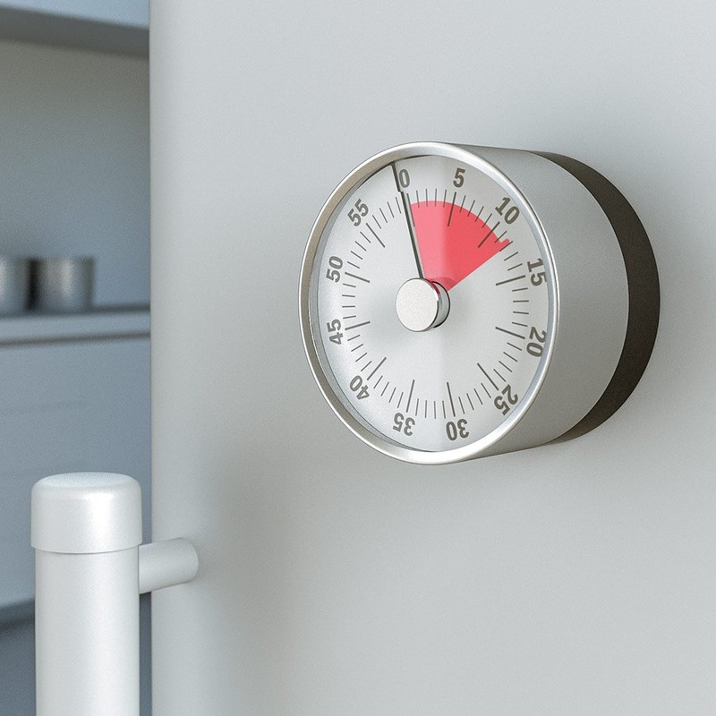 balvi - Basics Mechanischer und magnetischer Timer. Einstellbar von 1 bis 60 Minuten. Alarmton bei Er