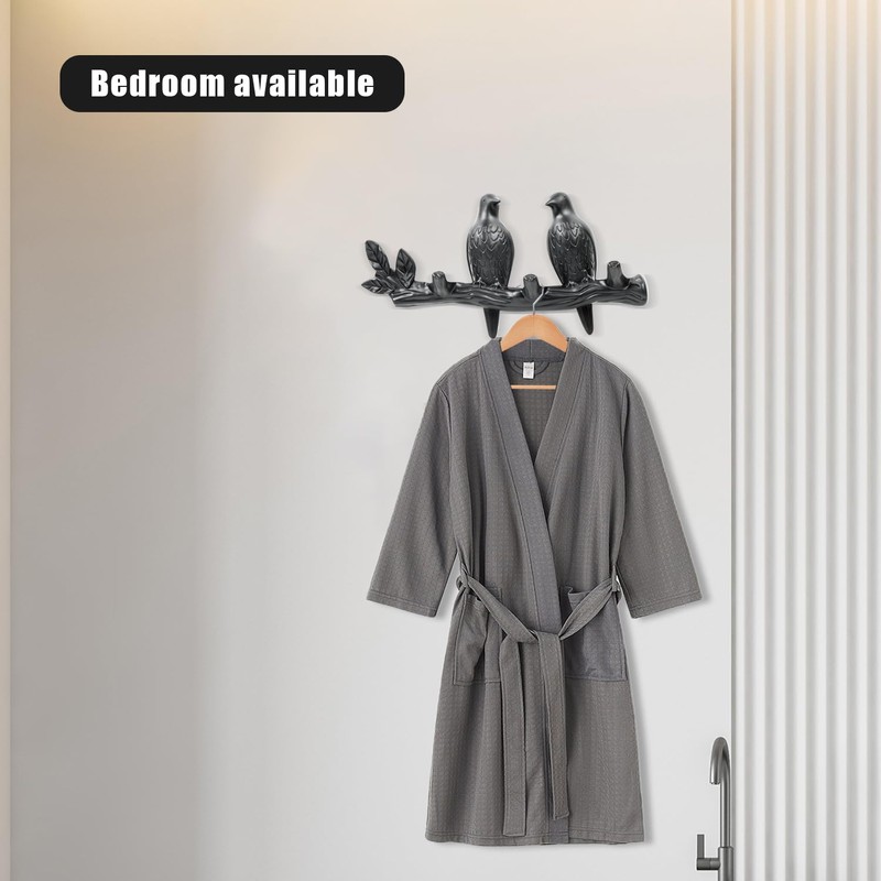 letuxaamz Key Holder, Key Holder with 3 Hooks, Bird Key