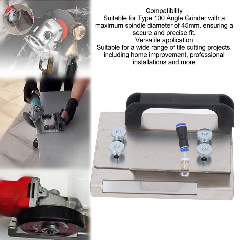 45 Degree Tile Chamfering Tool, Adjustable Angle Grinder Stand for