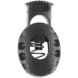 West Coast Paracord Assorted Cord Locks - Cow Head, Barrel, Turtle, Cube, Slider, Bear, and Wheel Designs - Multiple Pack Sizes - Black