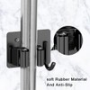 4 Pack Broom Holder Wall Mount,Heavy Duty Stainless Steel Broom