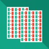 PAPERZIP - Mexico Flags (Bandera de México) – 48 Stickers