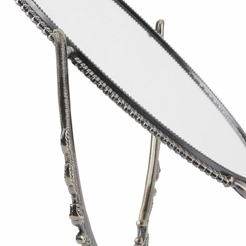 MakeUp Mirror EuropeanStyle Metal Retro DoubleSided Mirror for Bathroom Bedroom