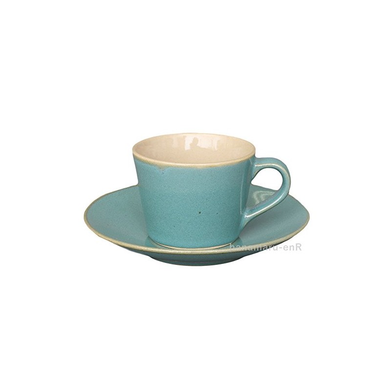 益子 Wrinkle Resistant Under Cotta Coffee Cup & Saucers 益子