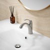 TimeArrow Brushed Nickel 1-Handle Single Hole Bathroom Faucet, 3-Hole Deck