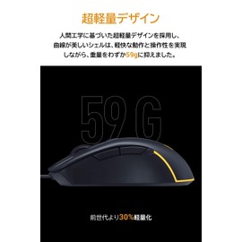 ASUS TUF Gaming M3 Gen II Gaming M3 Gen II (2.2 oz (59 g) / P56 Dustproof / Waterproof / ASUS Antibacterial Guard / 8000 dpi / Wired / 60 Million Click / PTFE Mouse Sole / 6 Programmable Buttons /