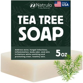 Tea Tree Soap – Natural Defense Tea Tree Oil Wash Bar for Face & Body – Remedy Soap Fights Acne, Skin Irritation, and Prevents Breakouts – Deeply Cleansing, Hydrating Cleanser for Calm, Fresh Skin