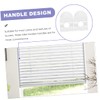 FUNOMOCYA 2pcs Transparent Cordless Roller Shade Handles Sturdy Blind Pulls
