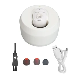 Elderly Digital Sound Aids Rechargeable Mini Silicone Earplug Noise Cancelling Sound Amplifier