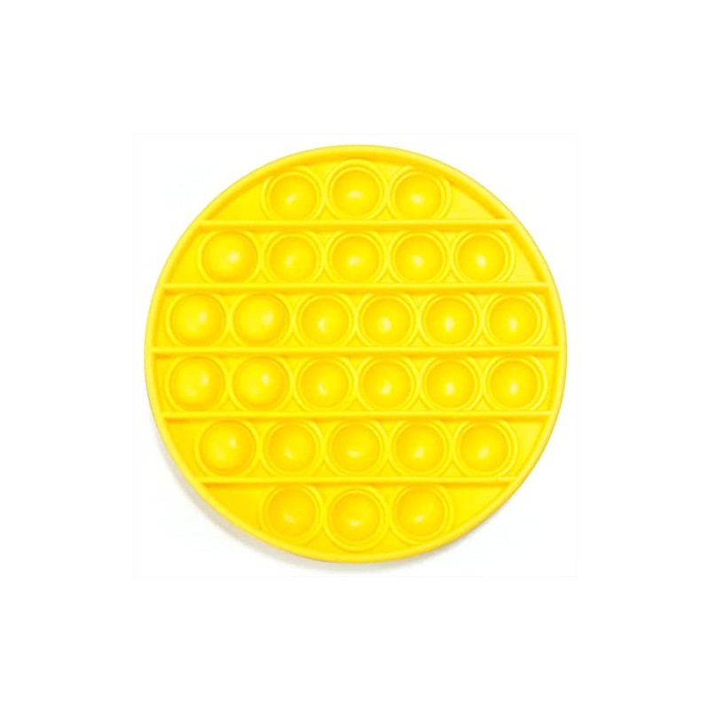 Push & Pop Round Yellow Pop It