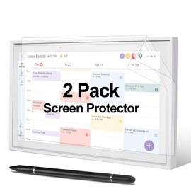 GUSUCIN Screen Protector & Stylus Pen Compatible With Skylight Calendar, 2 Pack Screen Protector & 3-in-1 Stylus Pen for Skylight Calendar 15 inch Digital
