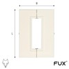Pack of 2 Single Heating Pipe Rosette for Stand Consoles,