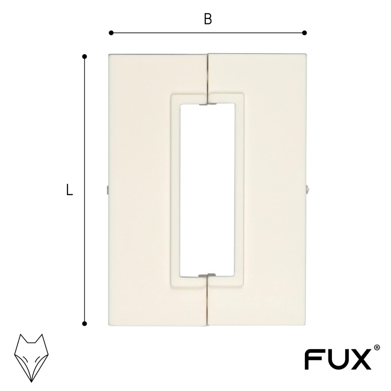 Pack of 2 Single Heating Pipe Rosette for Stand Consoles,