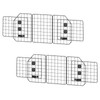 OUSHENG 2 Pack Dog Barrier for SUV, Adjustable Large Car