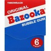 Bazooka Bubble Gum Individually Wrapped Original 6 Piece Mini-Wallet (12-Pack)