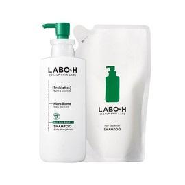 LaboH Hair Loss Relief Scalp Strengthening Shampoo 400ml + 400ml (Refill), 1 unit / 라보에이치 탈모완화 두피강화 샴푸 400ml + 400ml(리필), 1개