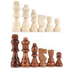 62 Pieces Wooden Checker Pieces & Chess Pieces 2 in