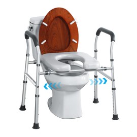 Deewow Raised Toilet Seat with Handles