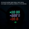 3-in-1 Motorcycle Electronic Digital Thermometer Voltmeter Time Clock Temperature Gauge
