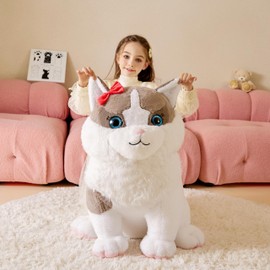 Tumyay Giant Ragdoll Cat Stuffed Animal Plush Soft Toy,Large Toys Jumbo 26" Cute Big Size Huge Plushy Plushie,Birthday Gifts for Kids Girls Boys