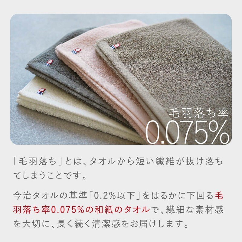 Itokashi Face Towel, Washi, Cotton, Imabari Towel, Made in Japan,