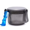 EZEELAI Leak Proof Denture Bath Cup Dental Retainer Case Portable,