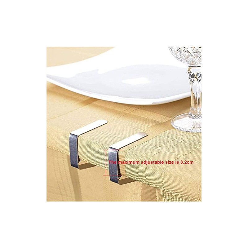 Quikhome 8pcs Stainless Steel Table Cover Clamps Holder for Wedding