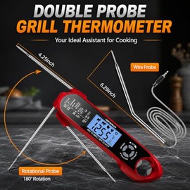 Termómetro digital de lectura instantánea para carne Termómetro impermeable para cocina de alimentos Termómetro de cocina de alimentos para la cocina 