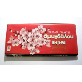 ION Greek Traditional Chocolate with Almonds - 3 Bars X 100g