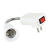 Electop E27 Socket Adapter with On/Off Switch to US Plug,Flexible