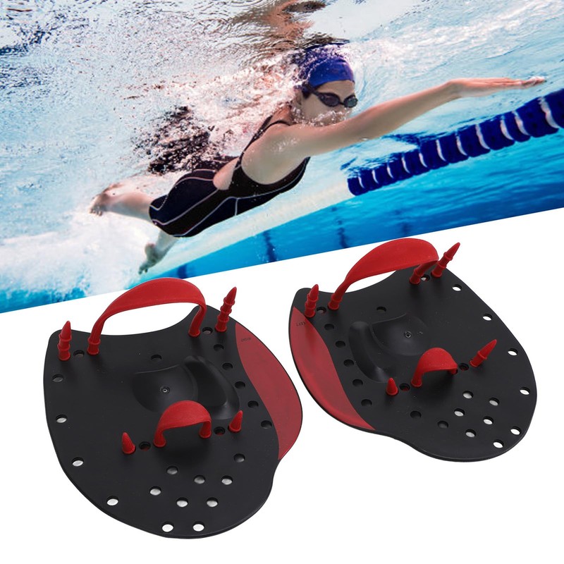 Hand Paddle, Finger Swimming Paddle, Adjustable Swimming Training, Hand Fin