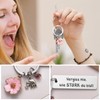 MEJOSER Gifts for Women Best Friend Courage Gift Keyring with