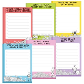 12PCS Novelty Sticky Notes Sarcastic Pads Funny Post It Notes for Work Fun Office Supplies Gifts for Coworkers Teacher Nurse Hilarious Humor Employee Appreciation Gifts Sleazy Greetings Memo Notepads