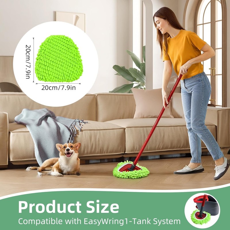 Spin Mop Heads Replacements for Ocedar Easywring 1 Tank System