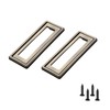 Desuibao 2 Pack Sliding Barn Door Handle, Zinc Alloy Recessed